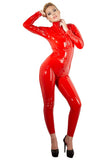 LATE-X Latex Catsuit Red