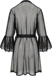 Passion Lovelia Penignoir Dressing Gown Black | Angel Clothing
