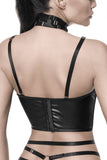 Saresia Wetlook Harness Top (L) | Angel Clothing