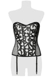 Grey Velvet Corsage (M, L) | Angel Clothing