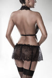 Grey Velvet Lace Set | Angel Clothing