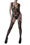 Grey Velvet Bodystocking | Angel Clothing