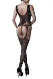 Grey Velvet Bodystocking | Angel Clothing