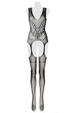 Grey Velvet Bodystocking | Angel Clothing