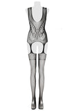 Grey Velvet Bodystocking | Angel Clothing