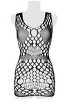 Grey Velvet Fine Mesh Dress | Angel Clothing