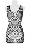 Grey Velvet Fine Mesh Dress | Angel Clothing