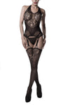 Grey Velvet Bodystocking | Angel Clothing