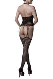 Grey Velvet Bodystocking | Angel Clothing