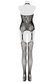 Grey Velvet Bodystocking | Angel Clothing