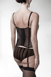Grey Velvet Suspender Set (M) | Angel Clothing