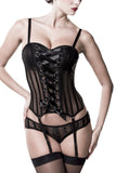 Grey Velvet Suspender Set (M) | Angel Clothing