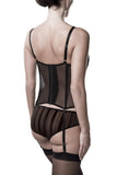 Grey Velvet Suspender Set (M) | Angel Clothing