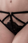 Grey Velvet Bra Set | Angel Clothing
