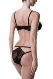 Grey Velvet Bra Set | Angel Clothing