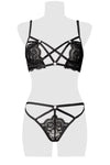 Grey Velvet Bra Set | Angel Clothing