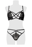 Grey Velvet Bra Set | Angel Clothing