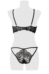 Grey Velvet Bra Set | Angel Clothing