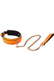 Radiant Collar and Leash Glow in the Dark Orange