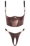 Abierta Fina Bronze Gold Set | Angel Clothing