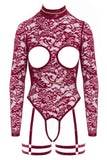 Abierta Fina Burgundy Body | Angel Clothing