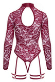 Abierta Fina Burgundy Body | Angel Clothing