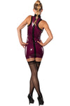 Guilty Pleasure Purple Latex Mini Dress | Angel Clothing