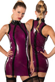 Guilty Pleasure Purple Latex Mini Dress (L, XL) | Angel Clothing