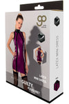 Guilty Pleasure Purple Latex Mini Dress | Angel Clothing
