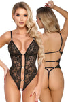 Abierta Fina Black Lace Body