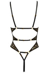 Abierta Fina Black Lace Body | Angel Clothing