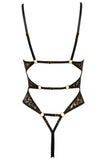 Abierta Fina Black Lace Body | Angel Clothing