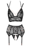 Abierta Fina Suspender Set | Angel Clothing