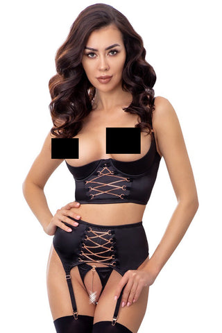 Abierta Fina Shelf Lingerie Set | Angel Clothing