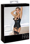 Abierta Fina Suspender Shirt and Thong | Angel Clothing