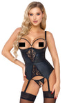 Abierta Fina Suspender Shirt and Thong | Angel Clothing