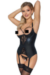 Abierta Fina Suspender Shirt and Thong | Angel Clothing