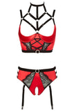 Abierta Fina Bustier with Waist-High Briefs | Angel Clothing