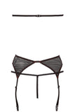 Abierta Fina Red Suspender Set (XL) | Angel Clothing