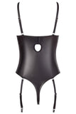 Abierta Fina Black String Body | Angel Clothing
