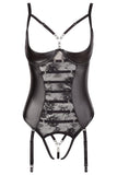 Abierta Fina Black String Body | Angel Clothing