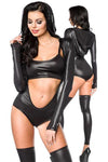 Saresia Wetlook Black Body Set with Hood (M, L)