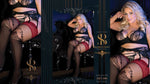 Ballerina 488 Hold Ups Stockings Plus Size Black Skin | Angel Clothing