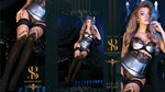 Ballerina 492 Hold Ups Stockings Black Skin | Angel Clothing