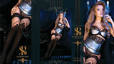 Ballerina 492 Hold Ups Stockings Black Skin | Angel Clothing