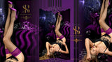 Ballerina 511 Holdups Stockings Black/Granata | Angel Clothing