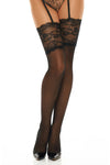 Beauty Night Romance Stockings Black | Angel Clothing