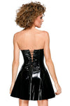 Black Level Corset Vinyl Dress | Angel Clothing