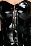 Black Level Corset Vinyl Dress | Angel Clothing