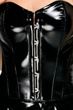 Black Level Corset Vinyl Dress | Angel Clothing